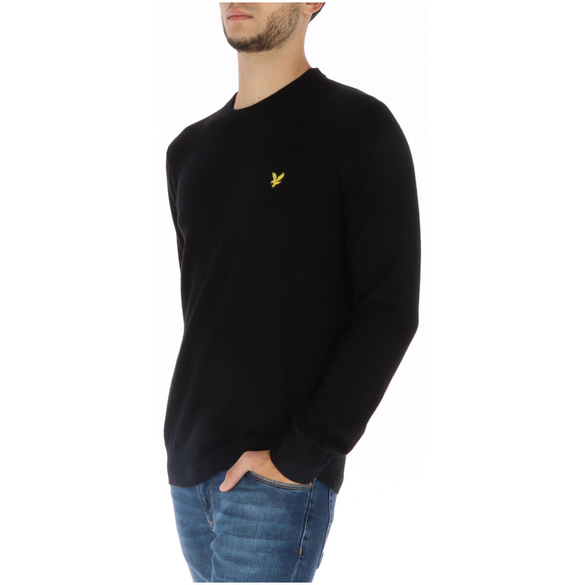 Pull Lyle & Scott couleur noir — vue 3