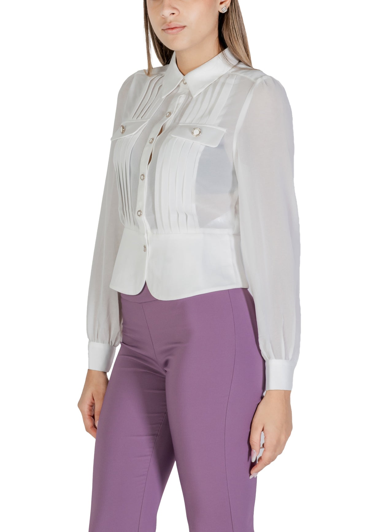 Chemise Morgan De Toi couleur blanc — vue 4