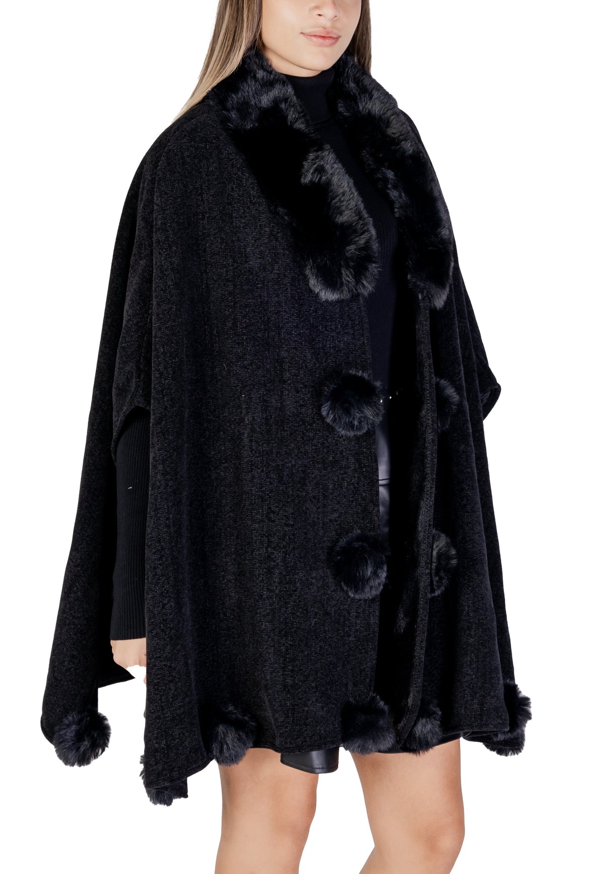 Manteau Morgan De Toi couleur noir — vue 4