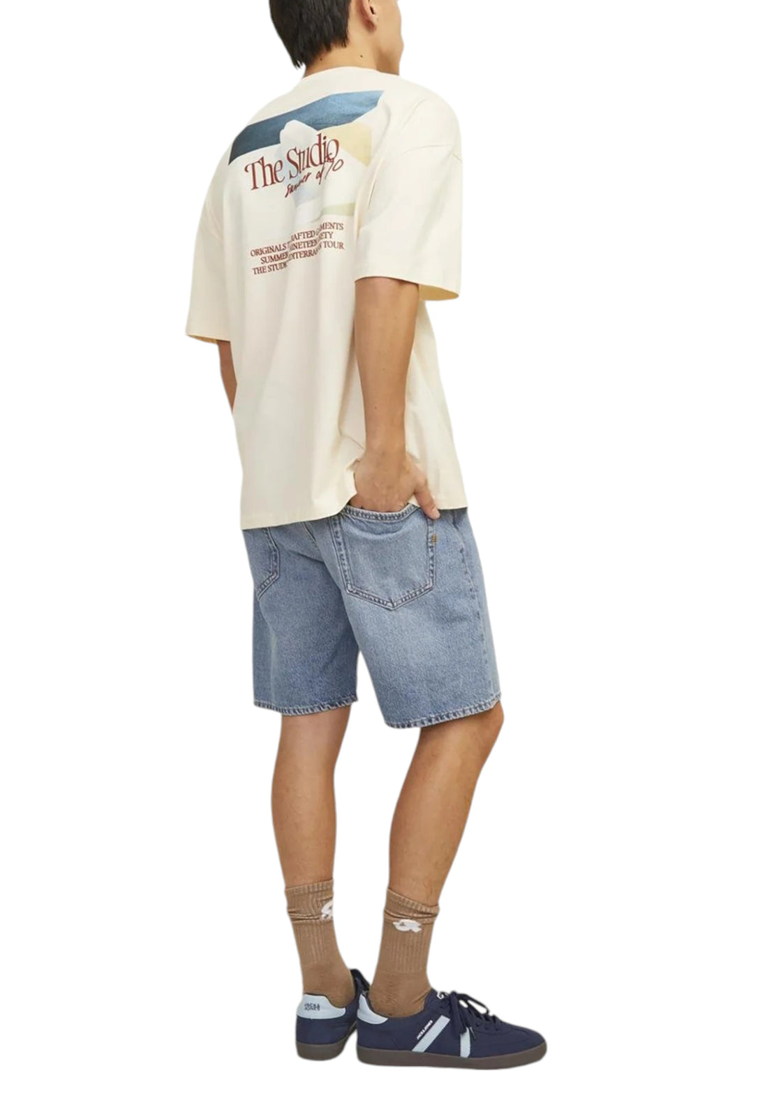Bermuda Jack & Jones couleur bleu azur — vue 5