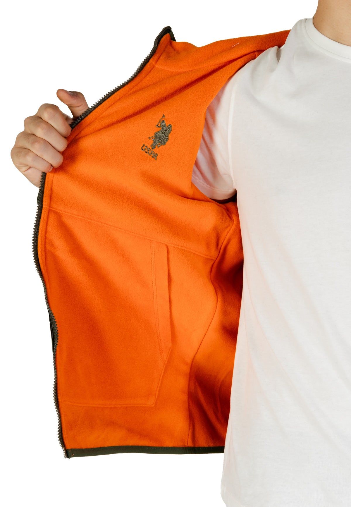 Veste U.s. Polo Assn. couleur vert — vue 5