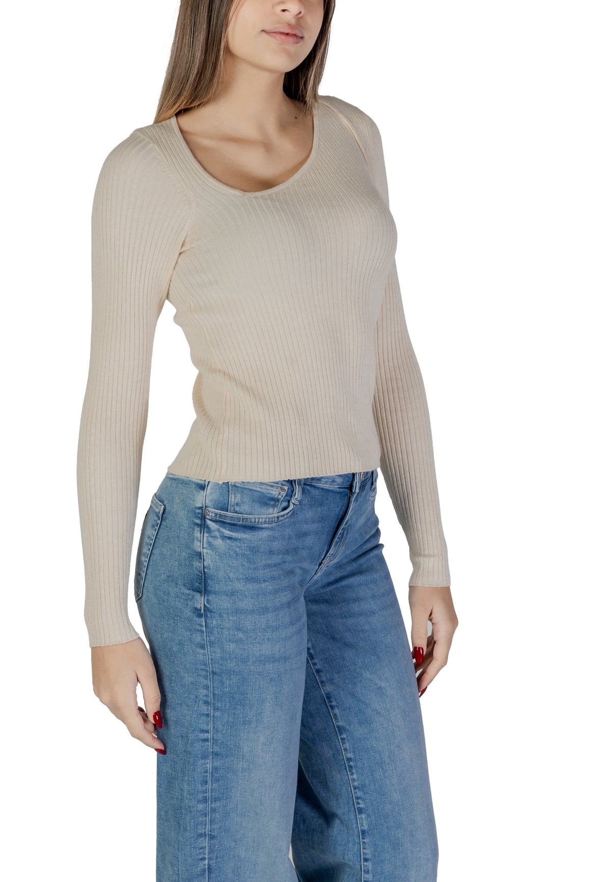 Pull Vila Clothes couleur blanc — vue 3