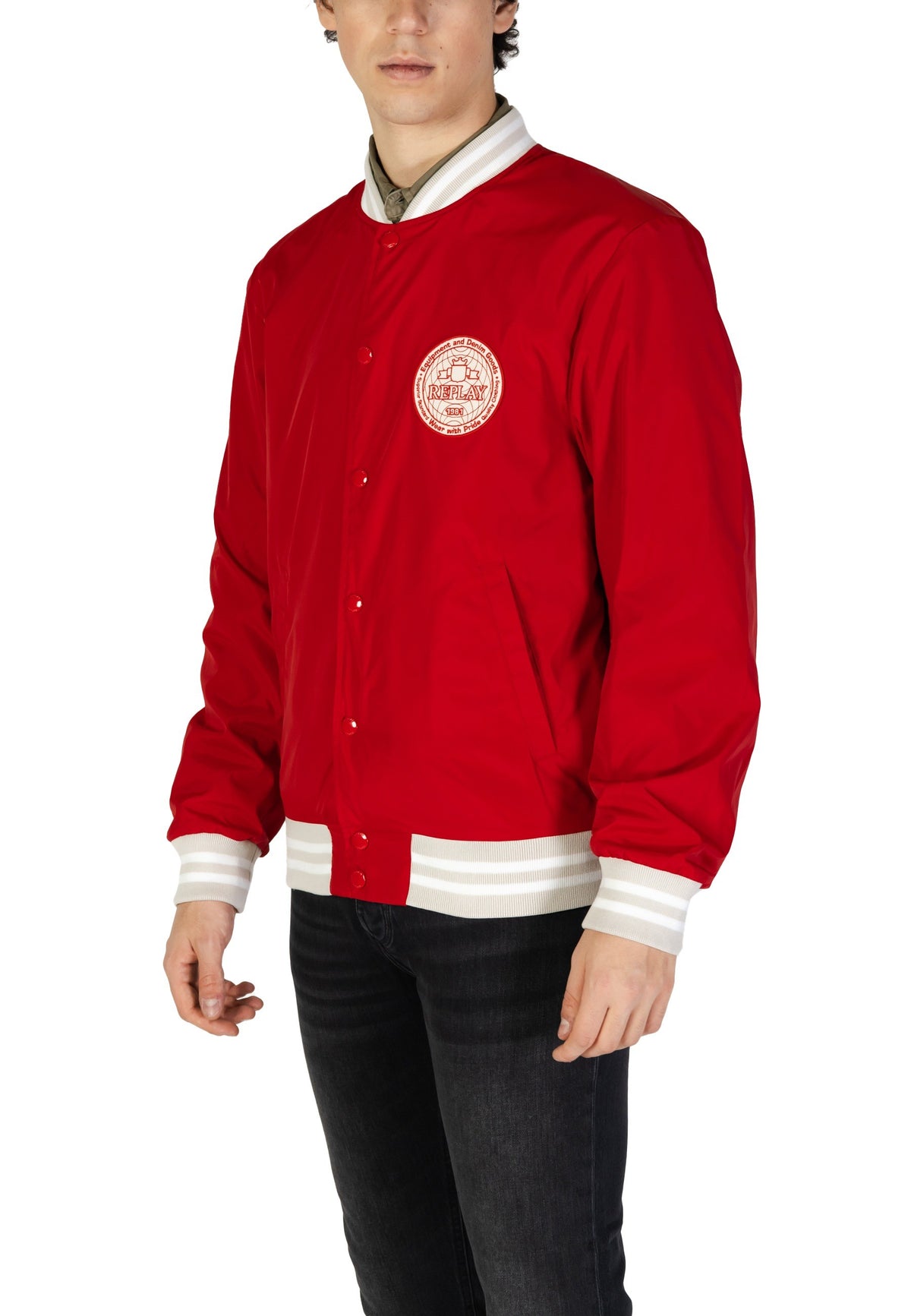 Veste Replay couleur rouge — vue 3