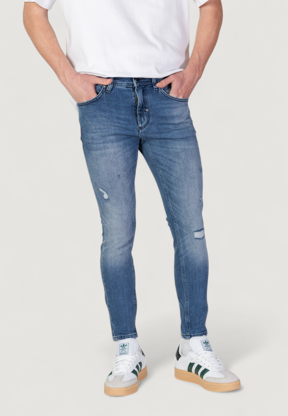 Jean Antony Morato couleur bleu azur — vue 5