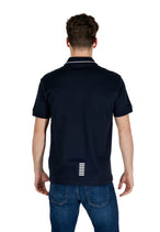 Polo Ea7 couleur bleu — vue 2