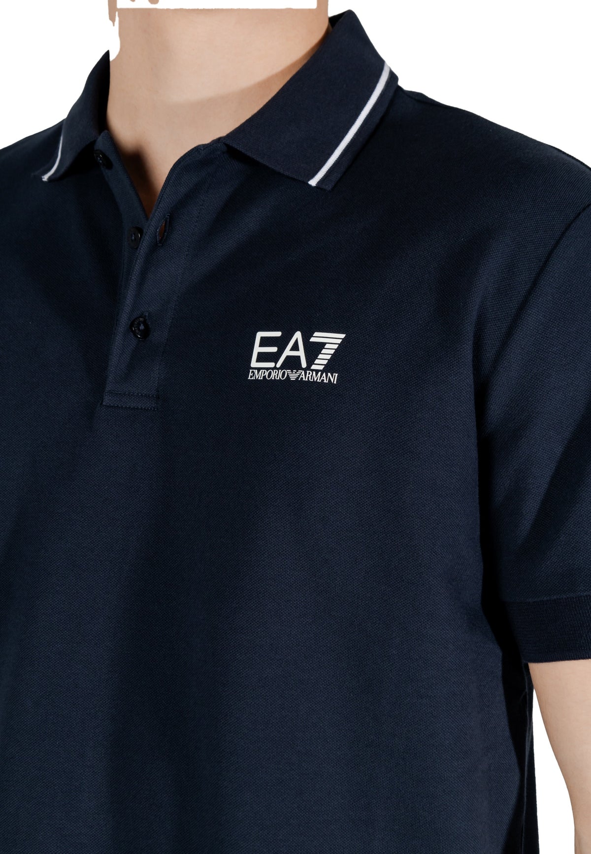 Polo Ea7 couleur bleu — vue 5