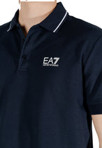 Polo Ea7 couleur bleu — vue 5