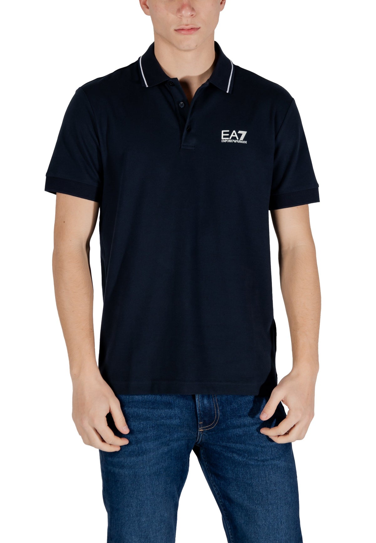 Polo Ea7 couleur bleu