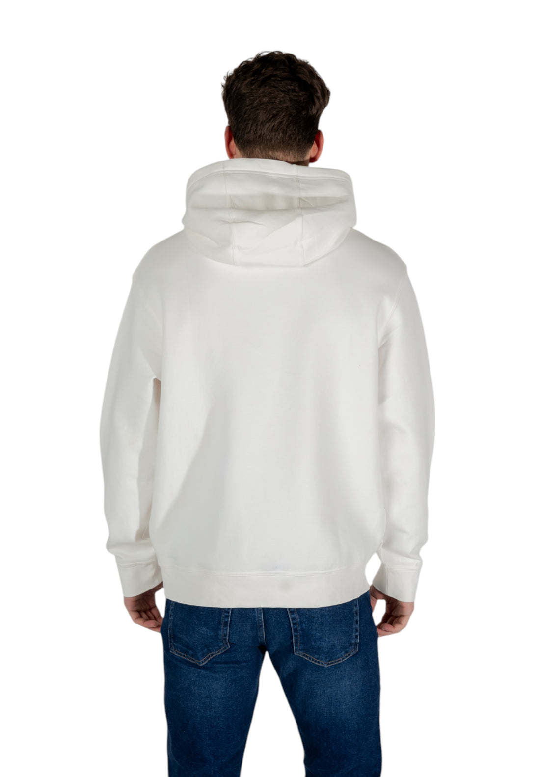 Sweat Armani Exchange couleur beige — vue 4