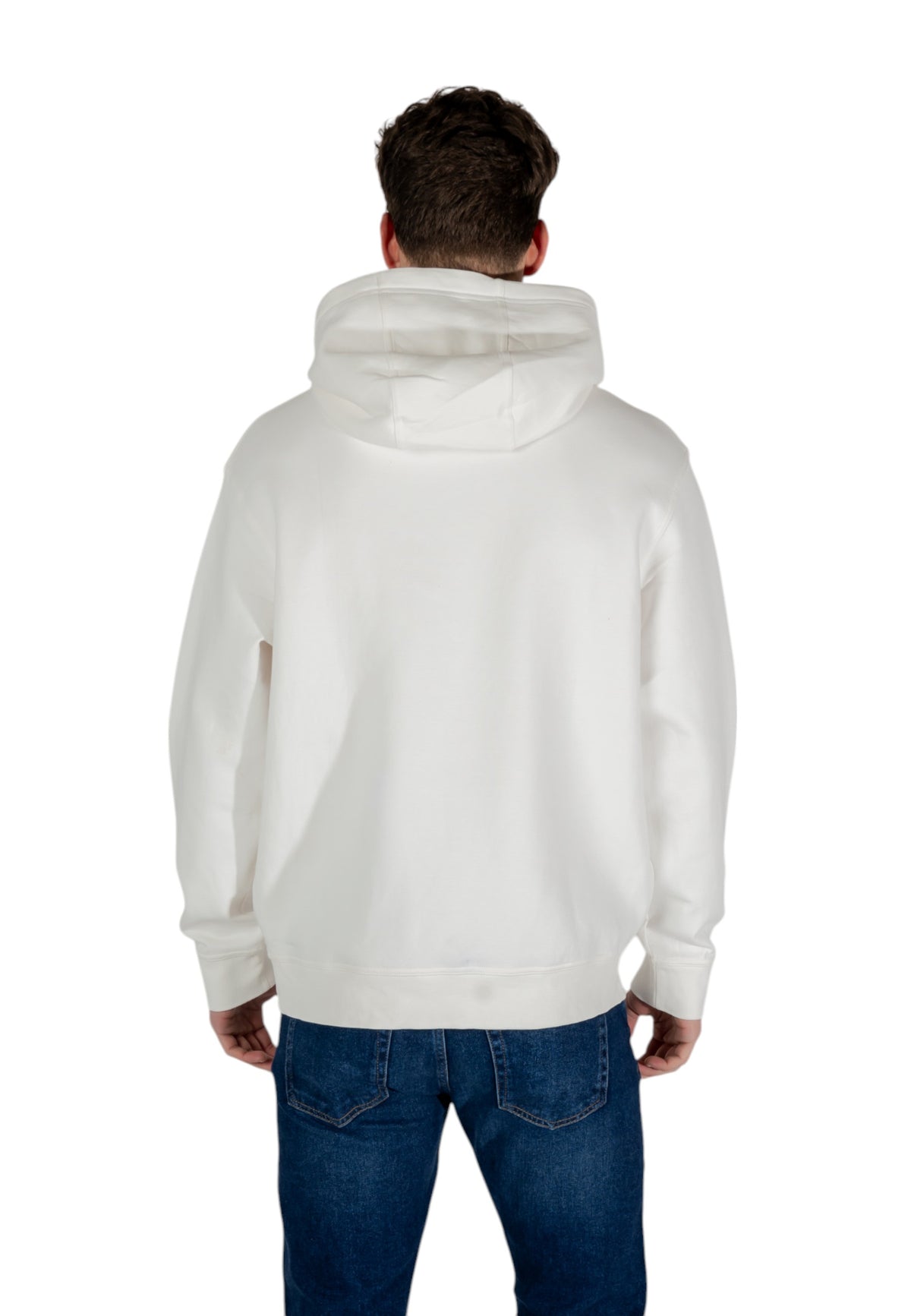 Sweat Armani Exchange couleur beige — vue 4
