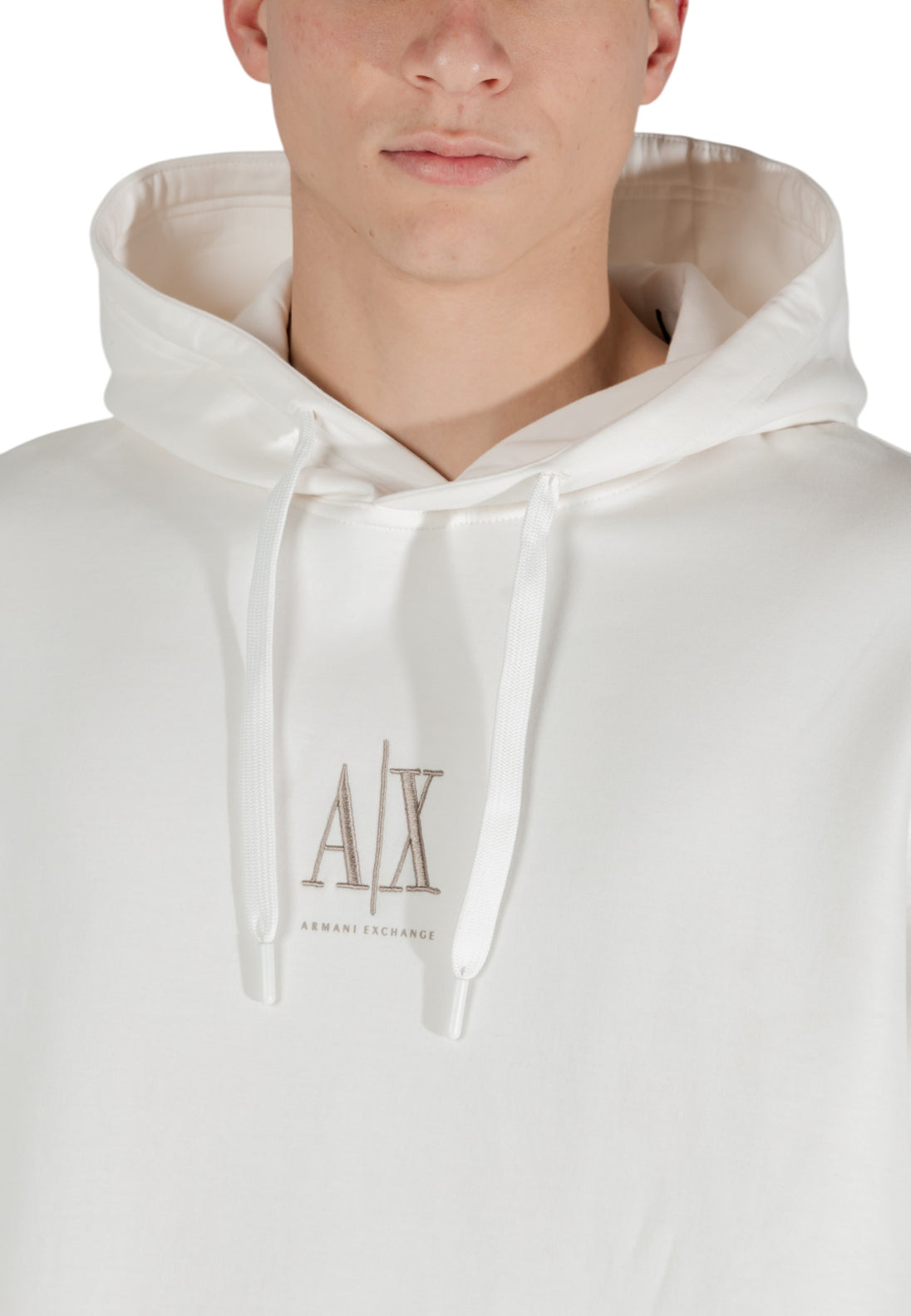 Sweat Armani Exchange couleur beige — vue 5